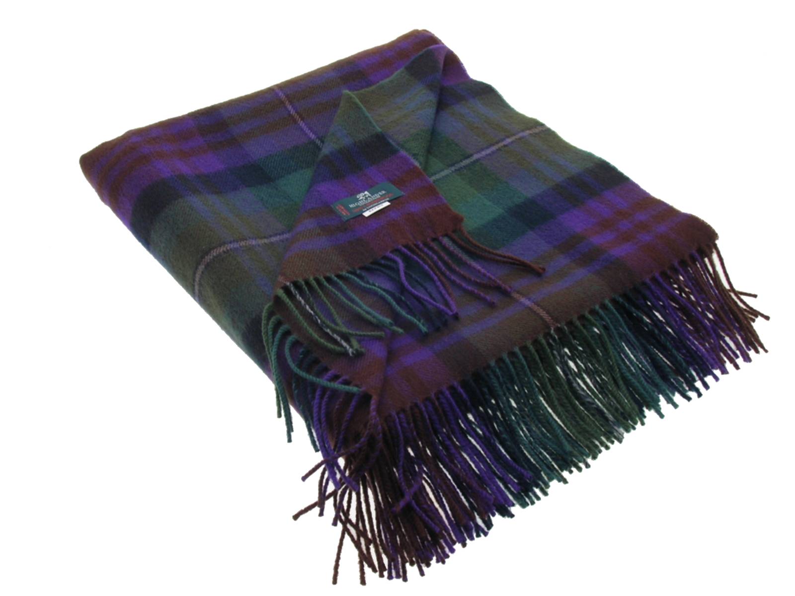 Isle of Skye Tartan Lambswool Blanket - Click Image to Close